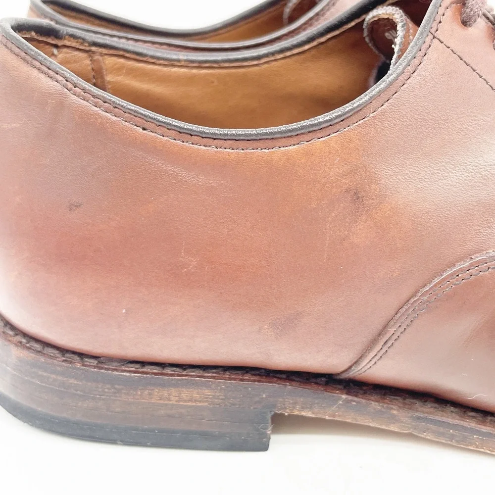 Allen Edmonds Men's Brown Carlyle Plain‎ Toe Oxford Shoes Size 9.5 EEE